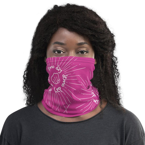 Demo Day Fist - Pink Neck Gaiter - Real Estate Investor Gear