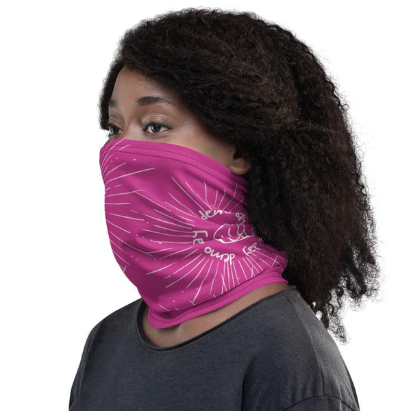 Demo Day Fist - Pink Neck Gaiter - Real Estate Investor Gear