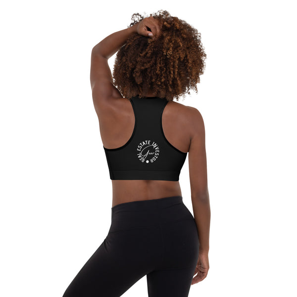 Let's Talk Assets - Black Padded Sports Bra