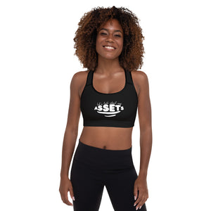 Let's Talk Assets - Black Padded Sports Bra