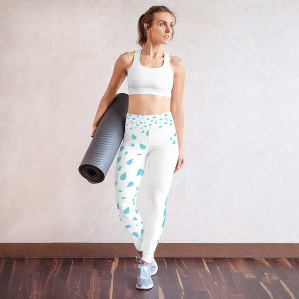 Sweat Equity - White Yoga Leggings