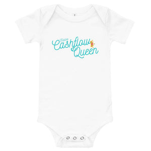 Cashflow Queen - Baby short sleeve one piece - Real Estate Investor Gear