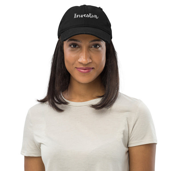 Investor Cursive - Distressed Hat