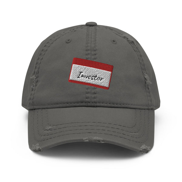 Investor Tag - Distressed Hat