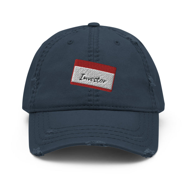 Investor Tag - Distressed Hat