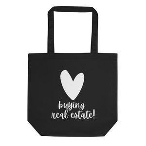 Heart Buying RE - Eco Tote Bag - Real Estate Investor Gear