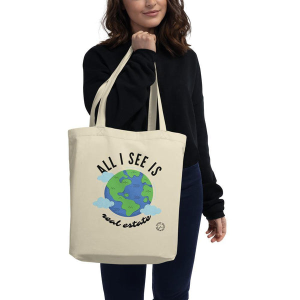 Earth = RE - Eco Tote Bag - Real Estate Investor Gear