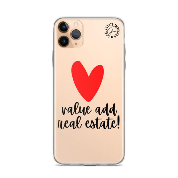 Heart Value Add - iPhone Case - Real Estate Investor Gear