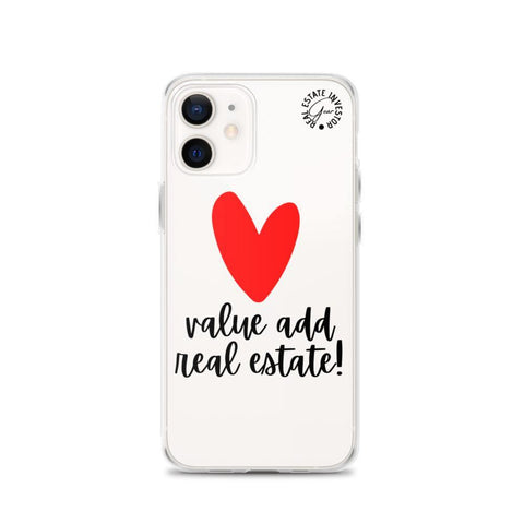 Heart Value Add - iPhone Case - Real Estate Investor Gear