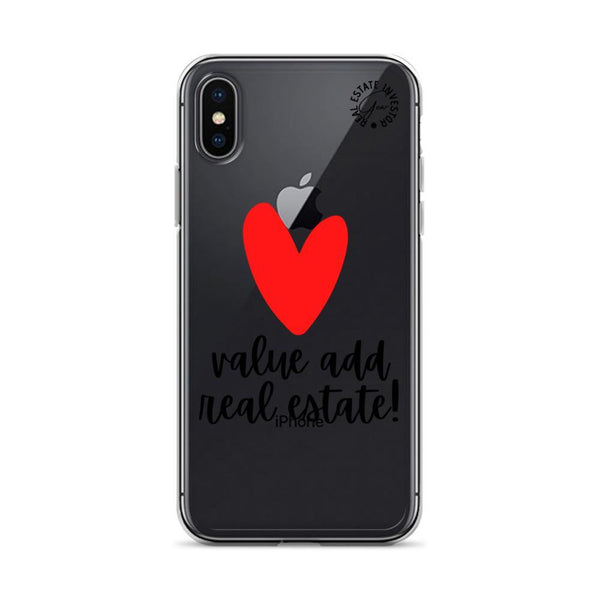 Heart Value Add - iPhone Case - Real Estate Investor Gear