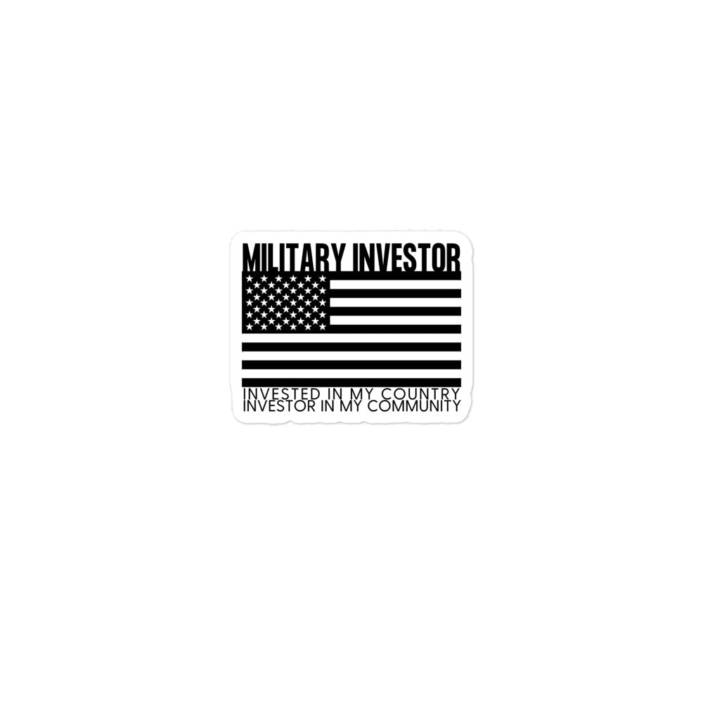 Military Investor - Bubble-free stickers