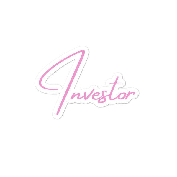 Investor Script - Bubble-free stickers