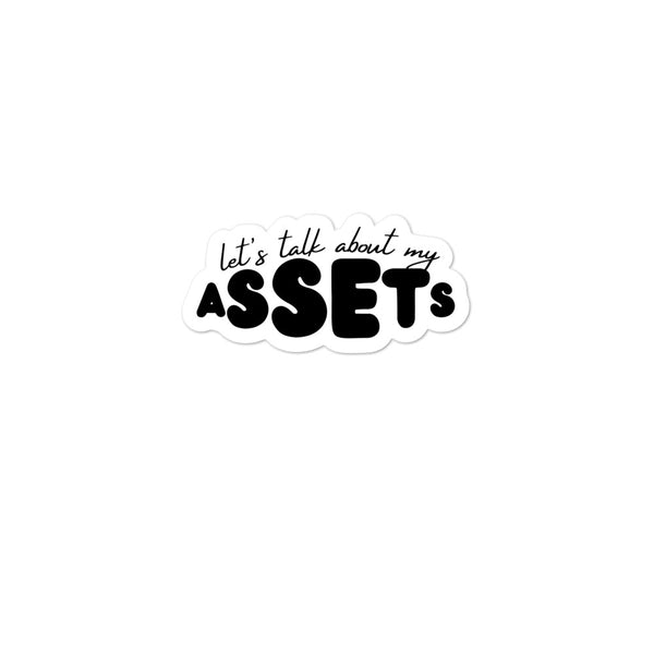 Let's Talk Assets - Bubble-free stickers