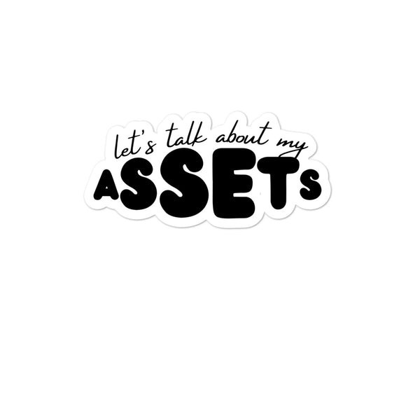 Let's Talk Assets - Bubble-free stickers