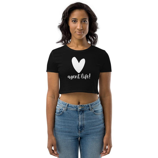 Heart Agent - Organic Crop Top - Real Estate Investor Gear