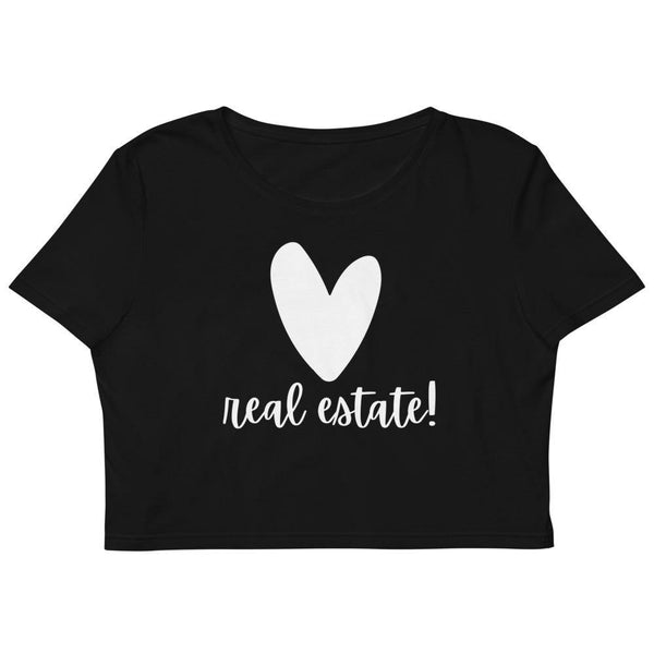 Heart RE - Organic Crop Top - Real Estate Investor Gear