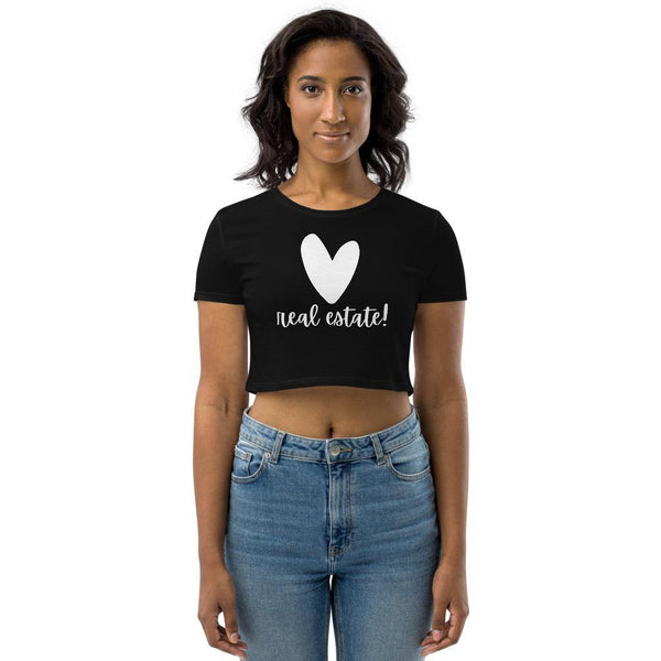 Heart RE - Organic Crop Top - Real Estate Investor Gear