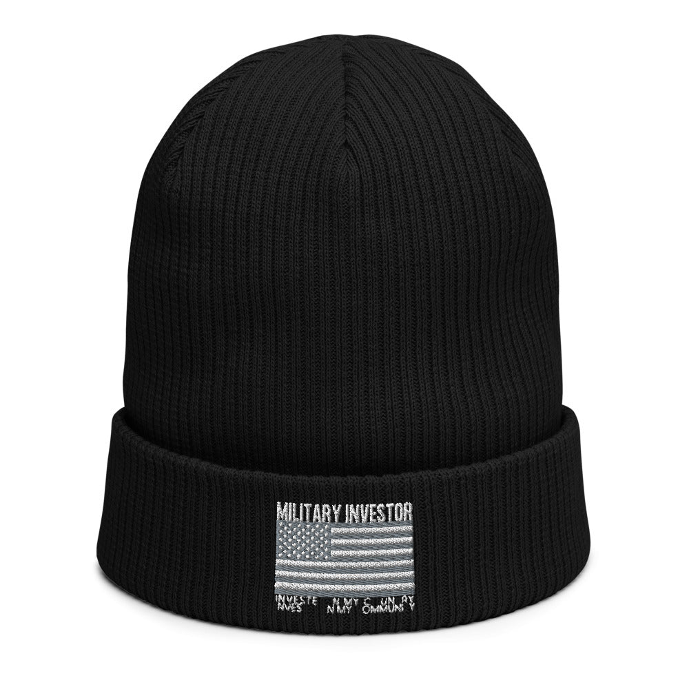 Military Investor - Organic ribbed beanie