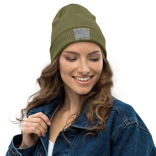 Military Investor - Organic ribbed beanie