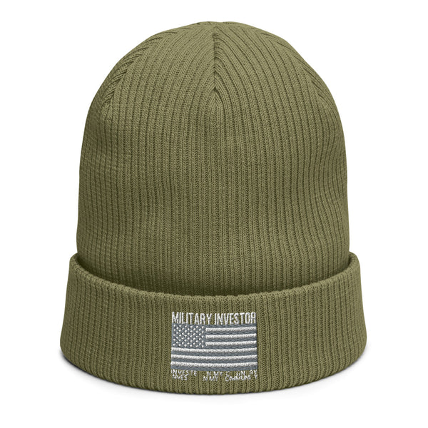 Military Investor - Organic ribbed beanie