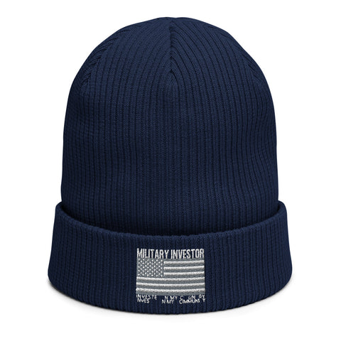 Military Investor - Organic ribbed beanie