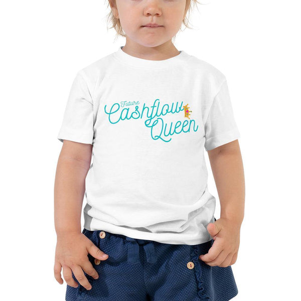 Cashflow Queen - Toddler Short Sleeve Tee - Real Estate Investor Gear