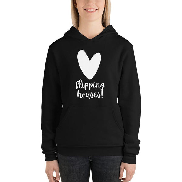 Heart Flipping - Unisex hoodie - Real Estate Investor Gear