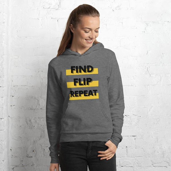 Find Flip - Unisex hoodie - Real Estate Investor Gear