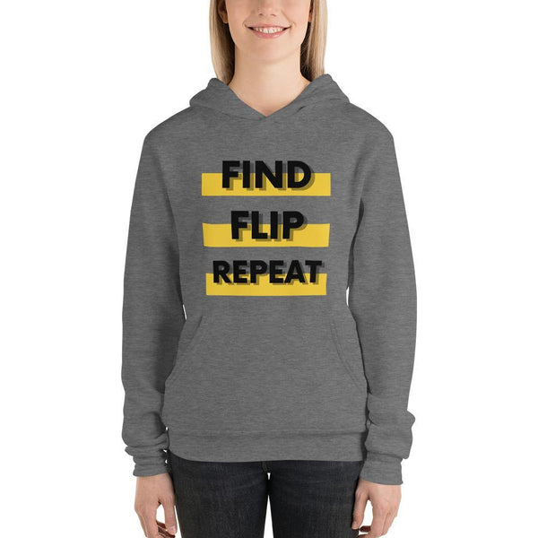 Find Flip - Unisex hoodie - Real Estate Investor Gear