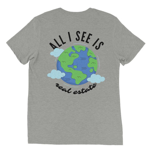 Earth = RE - Short sleeve t-shirt - Real Estate Investor Gear