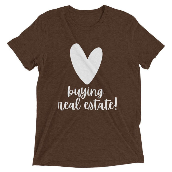 Heart Buying RE - Short sleeve t-shirt - Real Estate Investor Gear