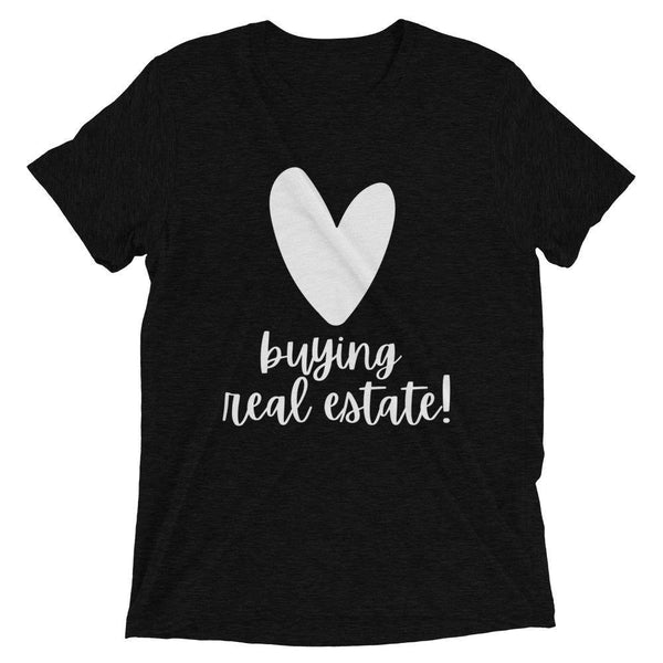 Heart Buying RE - Short sleeve t-shirt - Real Estate Investor Gear