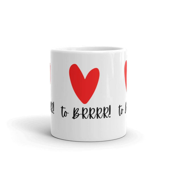 Heart BRRRR - White glossy mug - Real Estate Investor Gear