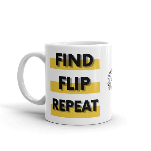 Find Flip - White glossy mug - Real Estate Investor Gear