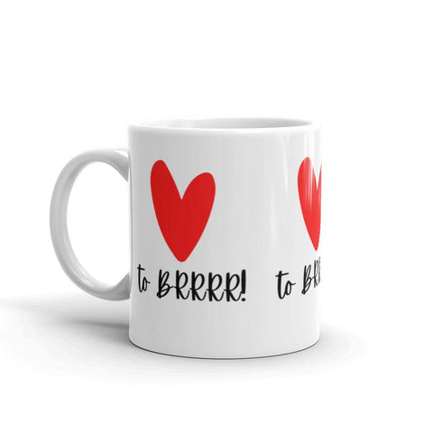 Heart BRRRR - White glossy mug - Real Estate Investor Gear