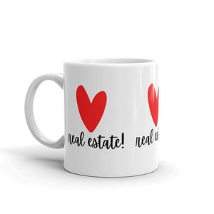 Heart RE - White glossy mug - Real Estate Investor Gear