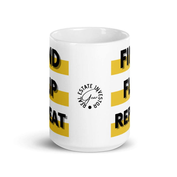 Find Flip - White glossy mug - Real Estate Investor Gear