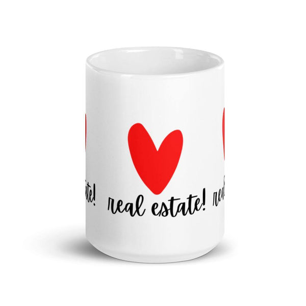 Heart RE - White glossy mug - Real Estate Investor Gear