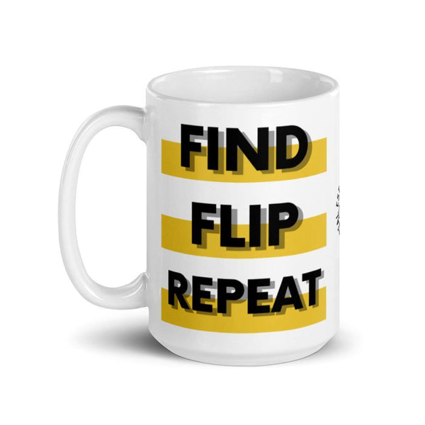 Find Flip - White glossy mug - Real Estate Investor Gear