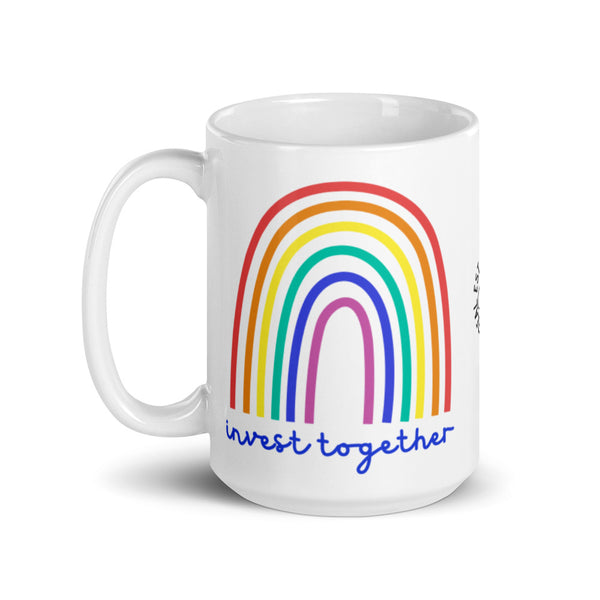 Invest Together - White glossy mug