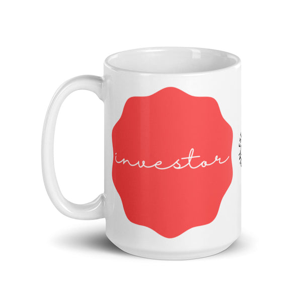 Investor Circle Badge - White glossy mug