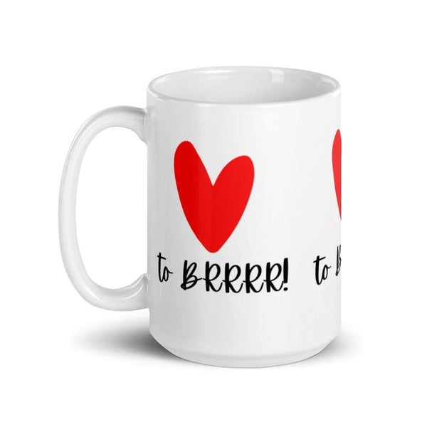 Heart BRRRR - White glossy mug - Real Estate Investor Gear