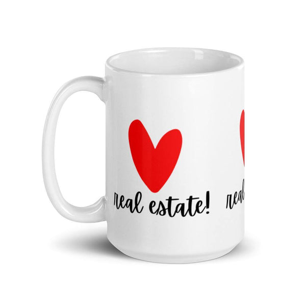 Heart RE - White glossy mug - Real Estate Investor Gear