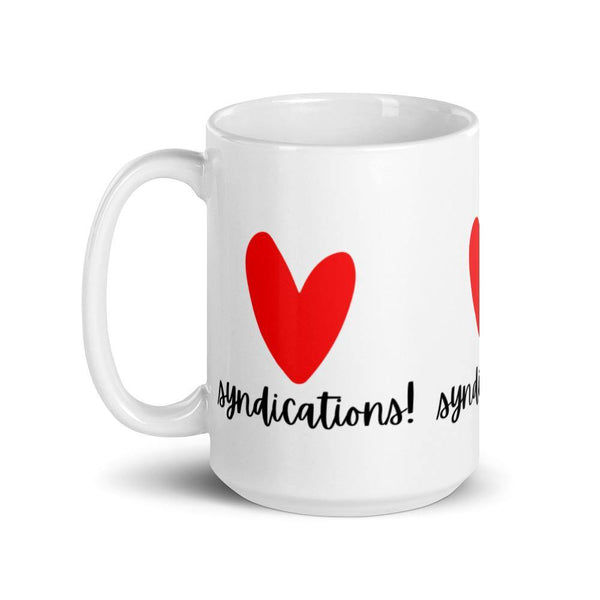 Heart Syndications - White glossy mug - Real Estate Investor Gear