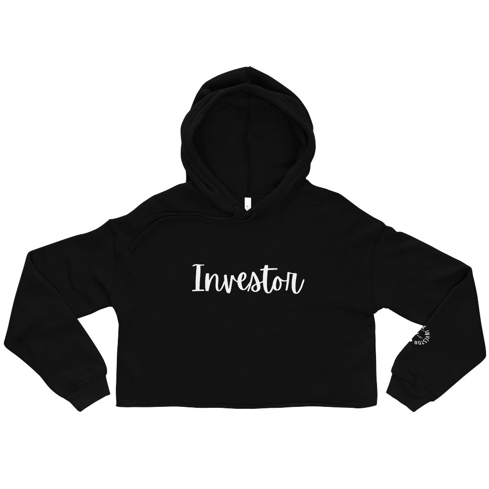 Investor Cursive - Crop Hoodie