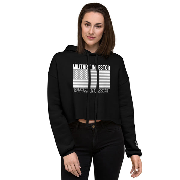 Military Investor - Crop Hoodie