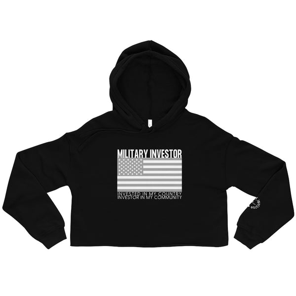 Military Investor - Crop Hoodie