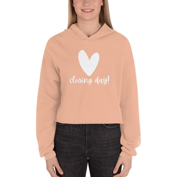 Heart Closing Day - Crop Hoodie - Real Estate Investor Gear