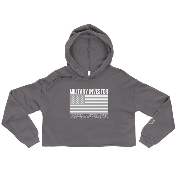 Military Investor - Crop Hoodie