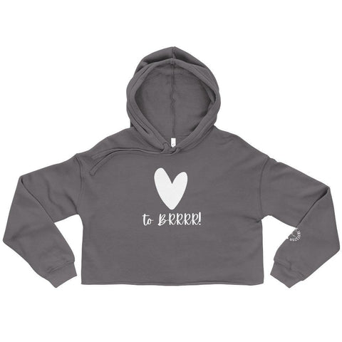 Heart BRRRR - Crop Hoodie - Real Estate Investor Gear